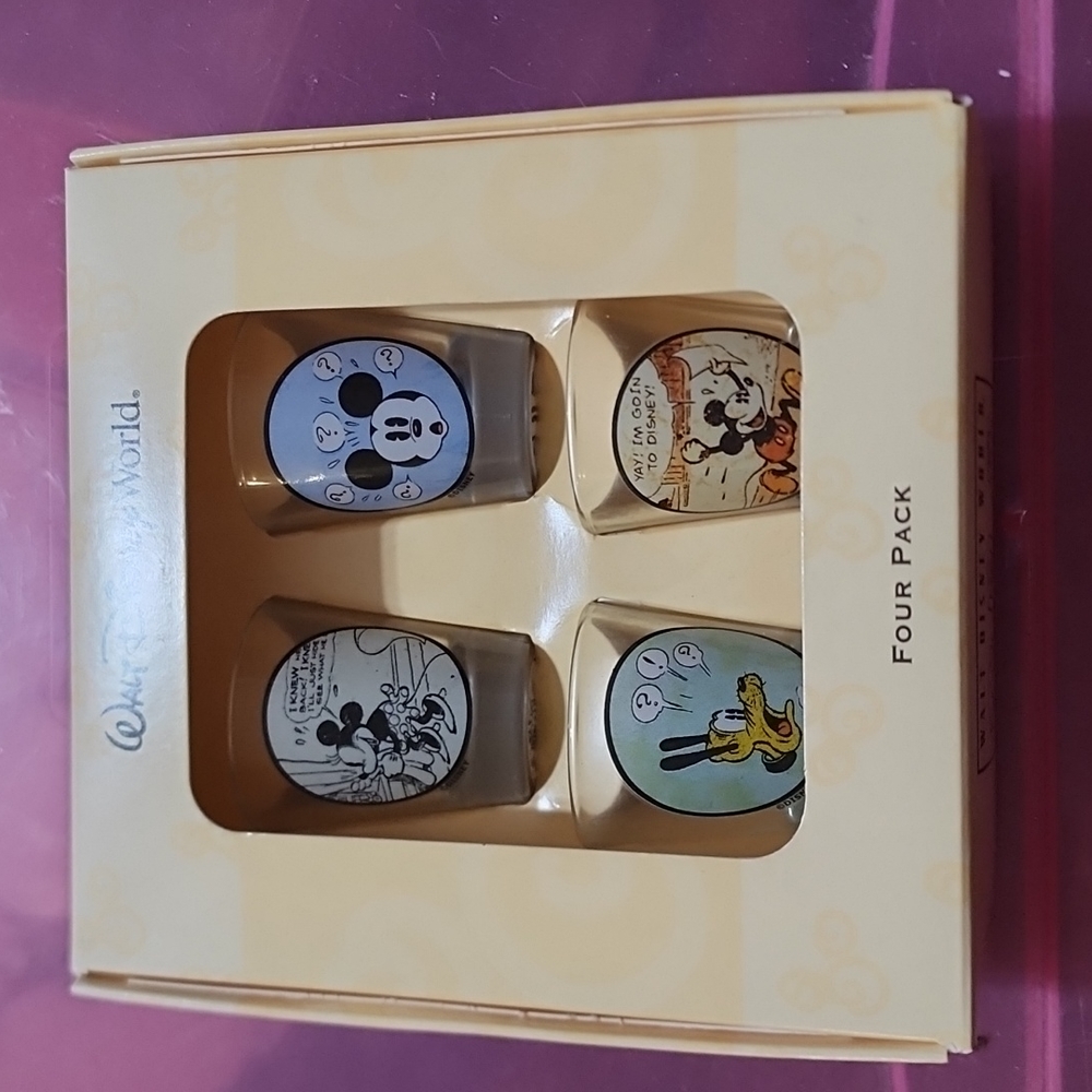 Disney 4 pack shotglasses